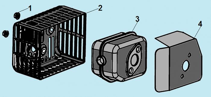 12 ГЛУШИТЕЛЬ ГАЗОНОКОСИЛКА CHAMPION LM4627
