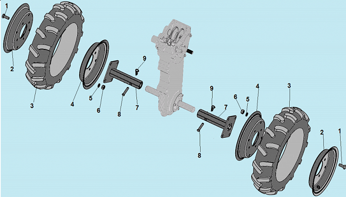3 КОЛЕСА КУЛЬТИВАТОР CHAMPION ВС7714